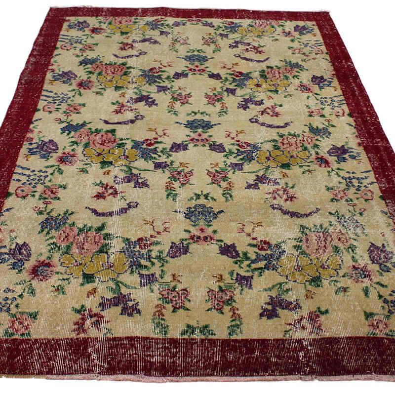 El Dokuma Vintage Halı - 144 cm x 228 cm - K0082914