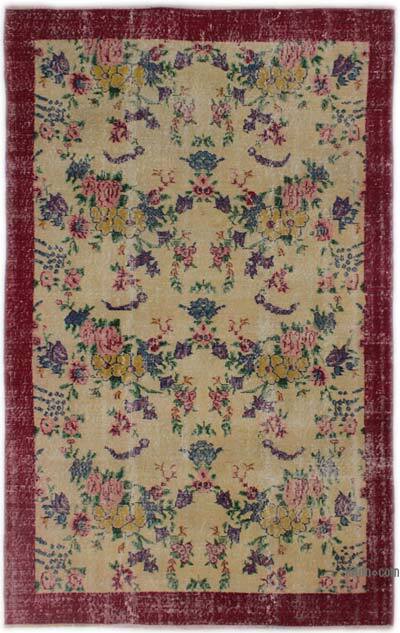 Vintage Turkish Hand-Knotted Rug - 4' 9" x 7' 6" (57" x 90")