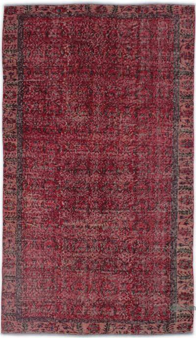 Vintage Turkish Hand-Knotted Rug - 5' 1" x 8' 10" (61" x 106")