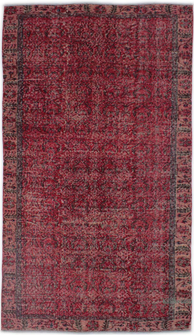 Alfombra Vintage Turca Anudada a Mano - 155 cm x 270 cm - K0082916