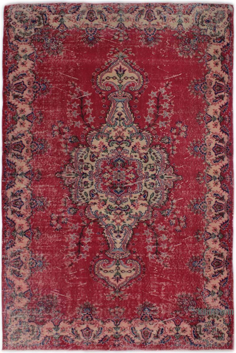 Alfombra Vintage Turca Anudada a Mano - 177 cm x 268 cm - K0082917