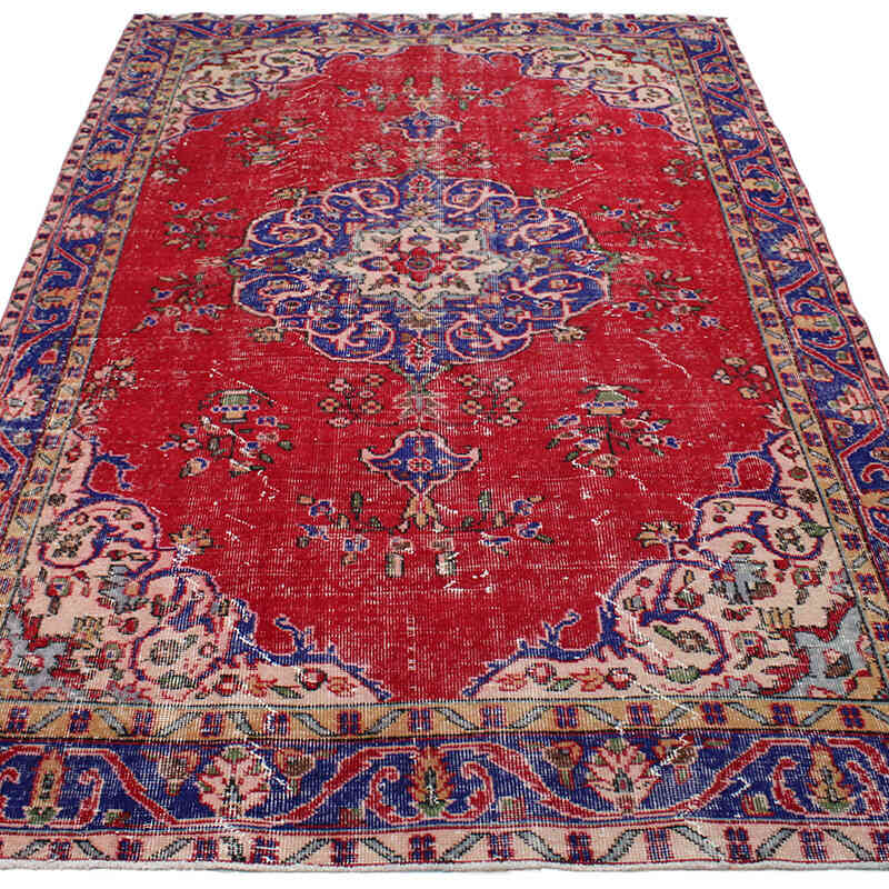 Alfombra Vintage Turca Anudada a Mano - 160 cm x 270 cm - K0082918
