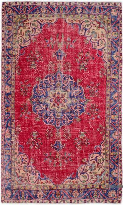 Vintage Turkish Hand-Knotted Rug - 5' 3" x 8' 10" (63" x 106")