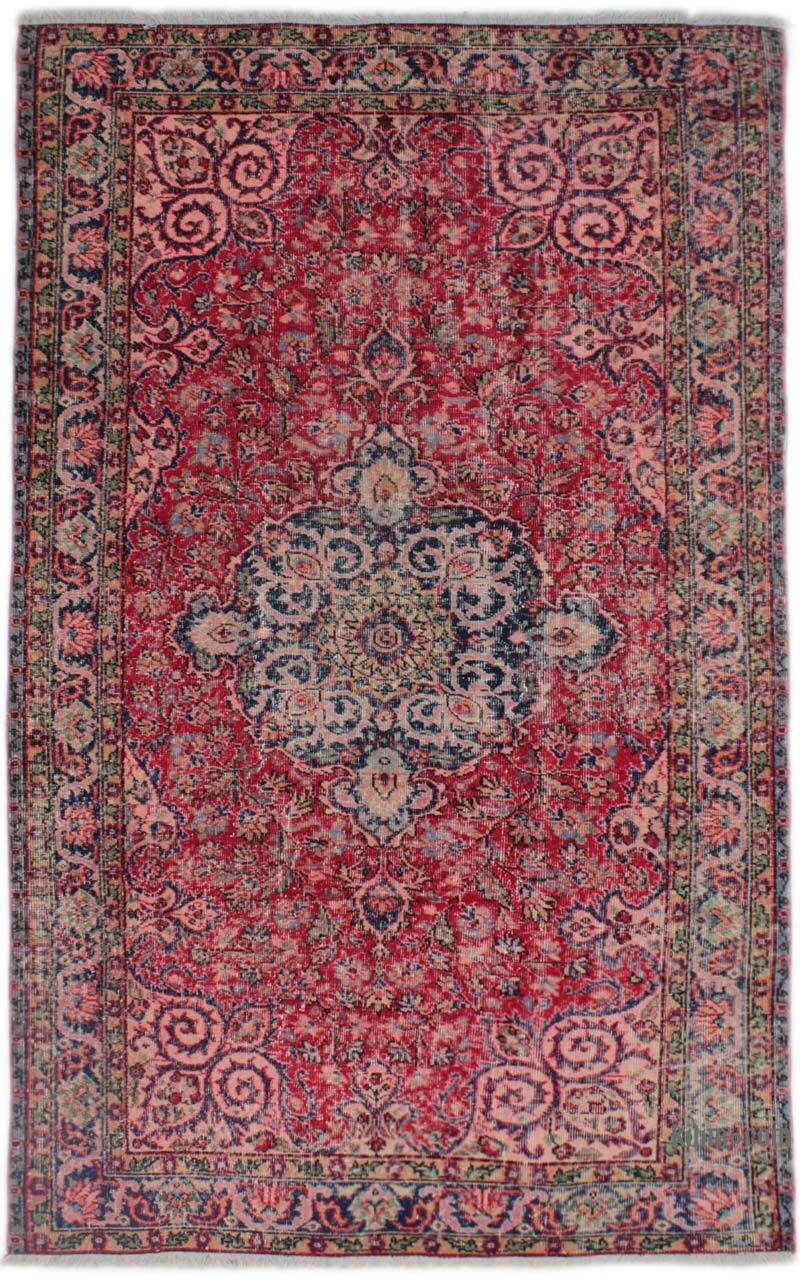 Vintage Turkish Hand-Knotted Rug - 5' 3" x 8' 5" (63" x 101") - K0082920