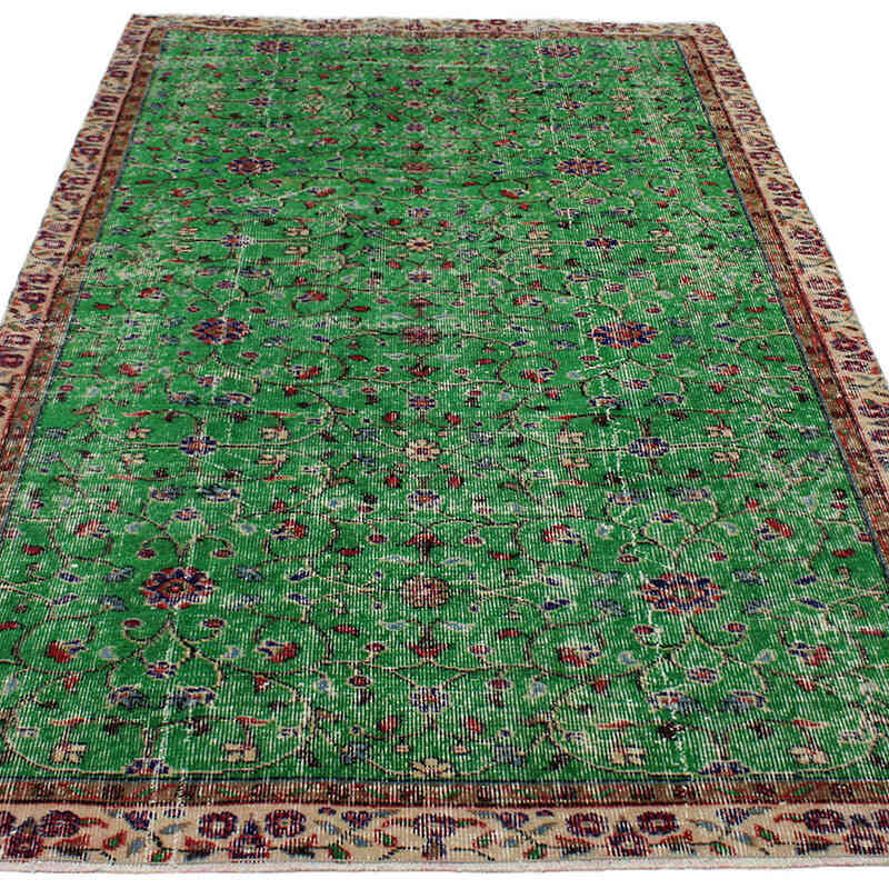 El Dokuma Vintage Halı - 141 cm x 245 cm - K0082921