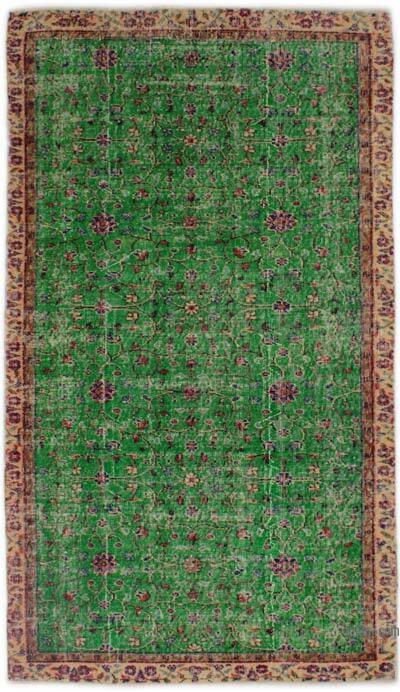 Vintage Turkish Hand-Knotted Rug - 4' 8" x 8'  (56" x 96")