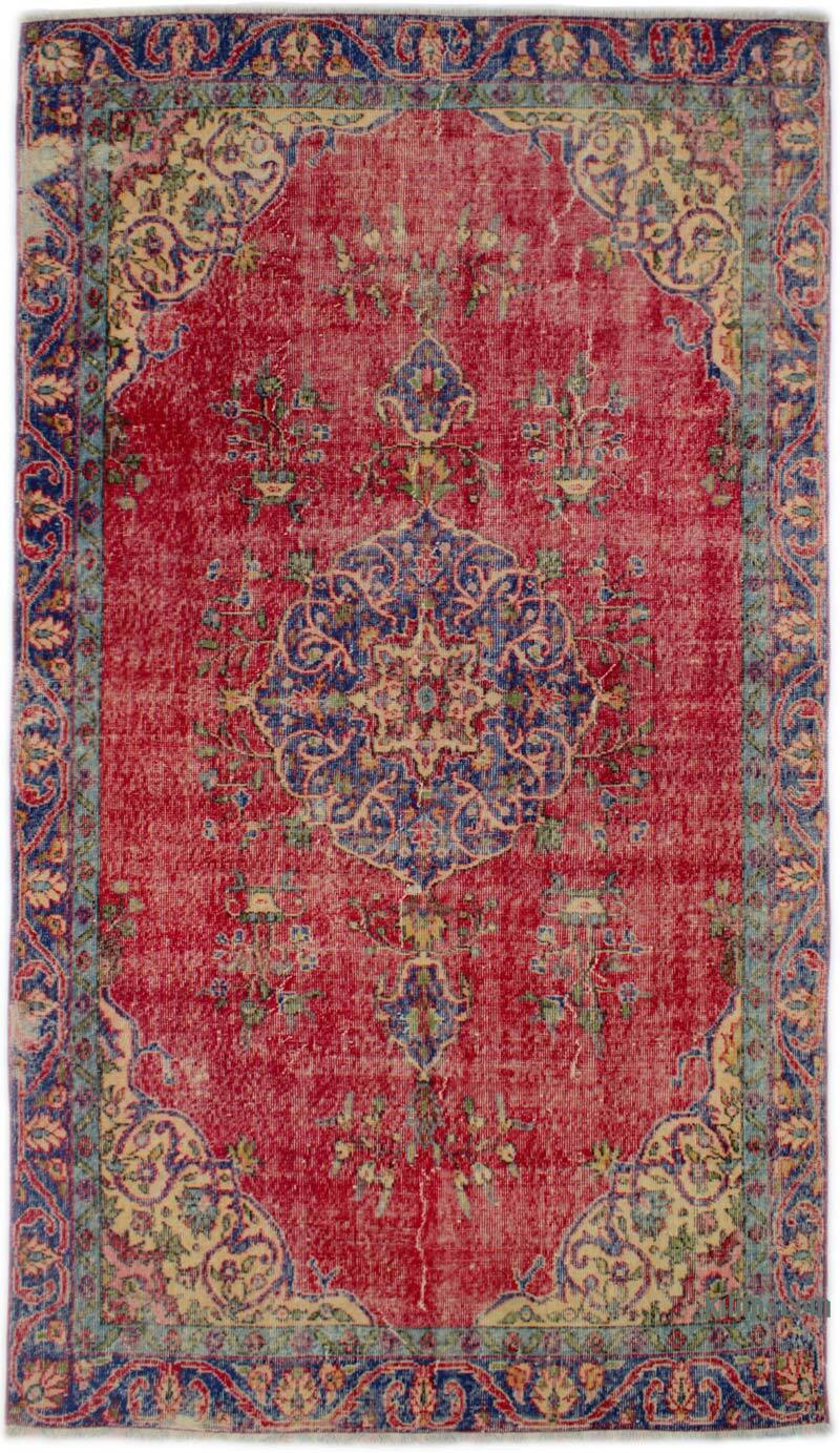 El Dokuma Vintage Halı - 155 cm x 270 cm - K0082923