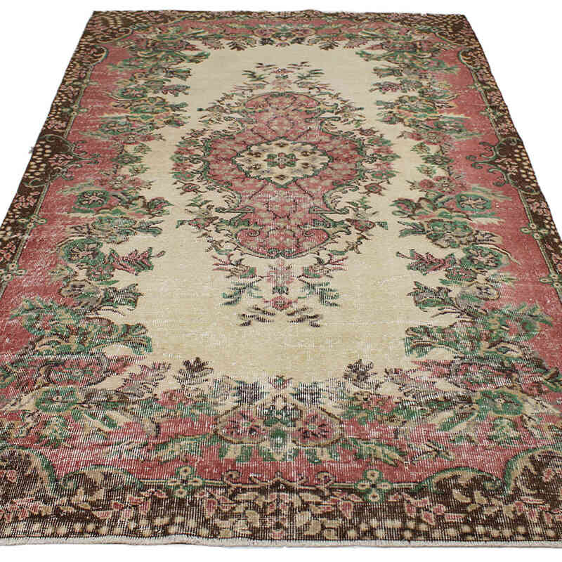 El Dokuma Vintage Halı - 159 cm x 270 cm - K0082924