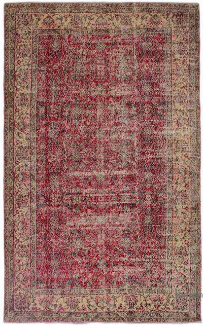 Vintage Turkish Hand-Knotted Rug - 5' 3" x 8' 7" (63" x 103")