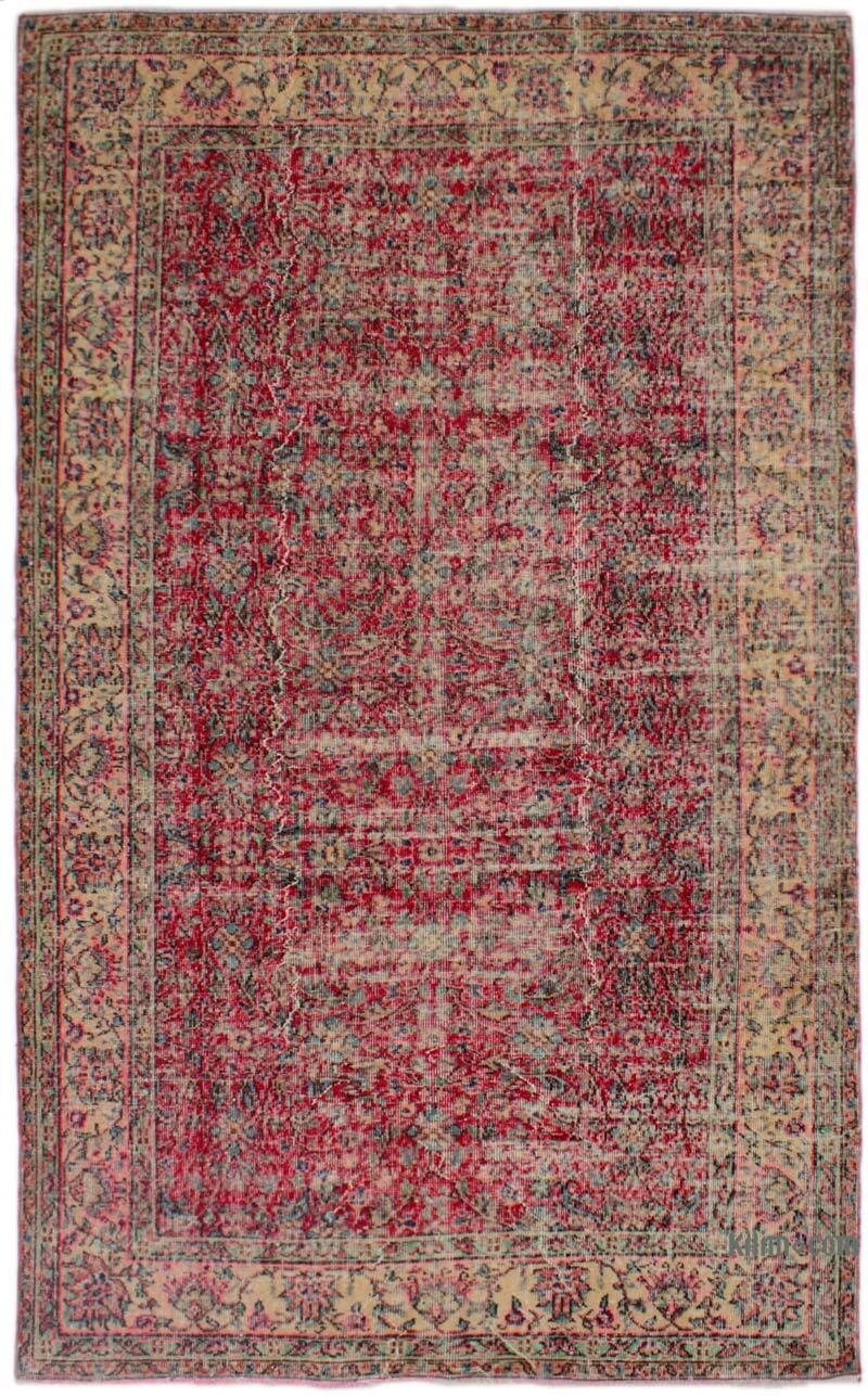 Vintage Turkish Hand-Knotted Rug - 5' 3" x 8' 7" (63" x 103") - K0082925