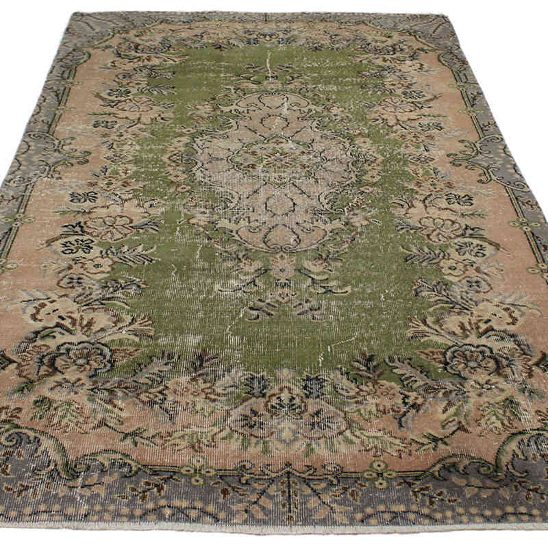 Vintage Turkish Hand-Knotted Rug - 5'  x 8' 8" (60" x 104") - K0082927