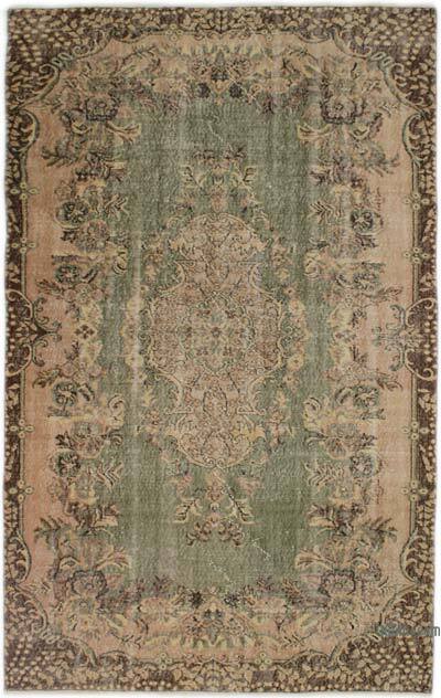 Vintage Turkish Hand-Knotted Rug - 5' 4" x 8' 6" (64" x 102")