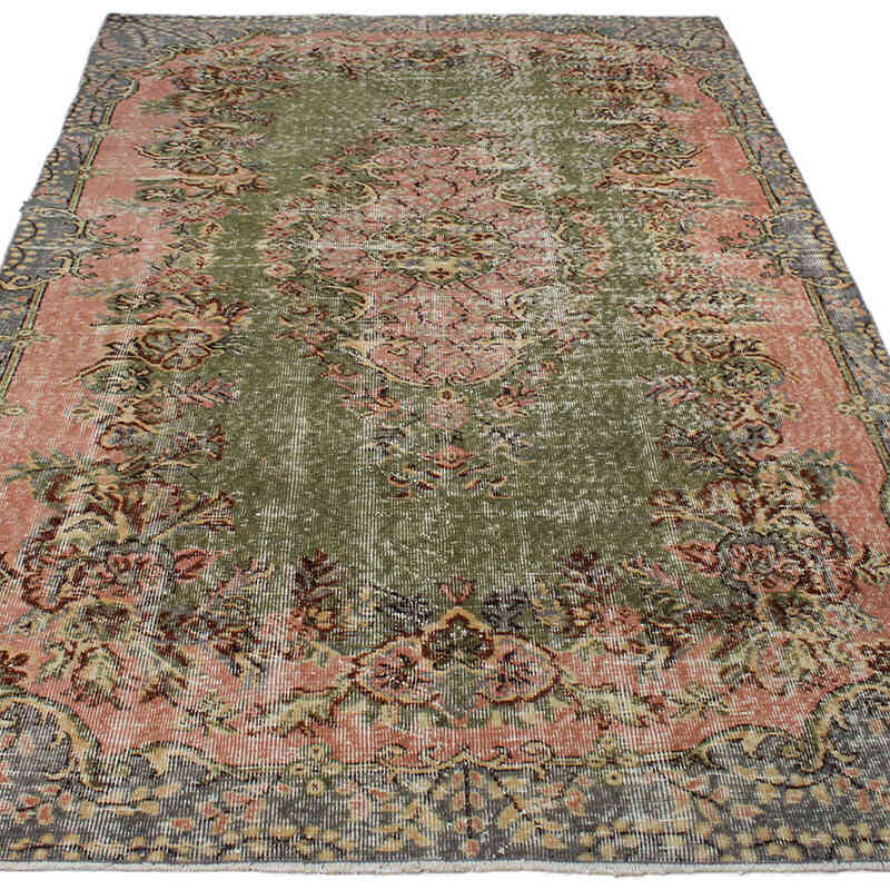 Vintage Turkish Hand-Knotted Rug - 5' 5" x 8' 11" (65" x 107") - K0082929