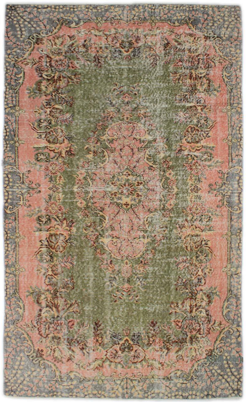 Vintage Turkish Hand-Knotted Rug - 5' 5" x 8' 11" (65" x 107") - K0082929