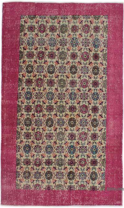 Vintage Turkish Hand-Knotted Rug - 4' 8" x 8'  (56" x 96")