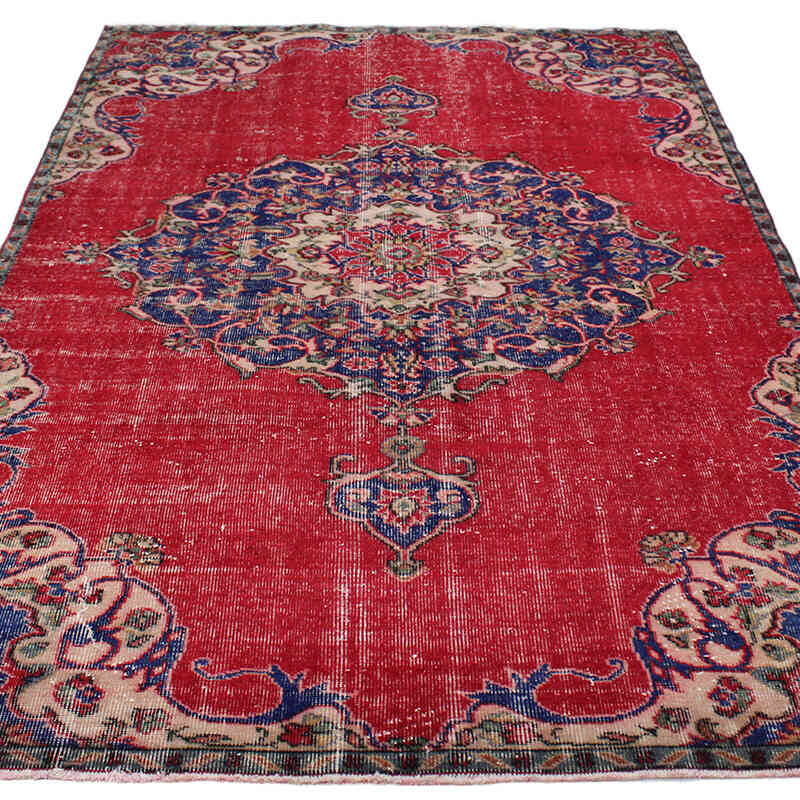 Alfombra Vintage Turca Anudada a Mano - 163 cm x 261 cm - K0082932