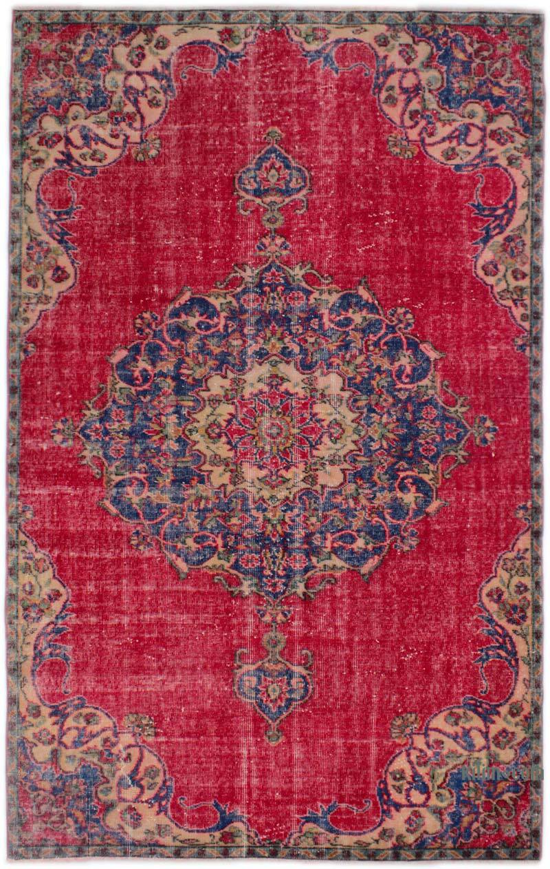 Alfombra Vintage Turca Anudada a Mano - 163 cm x 261 cm - K0082932