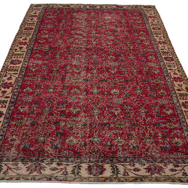 Vintage Turkish Hand-Knotted Rug - 5'  x 8' 10" (60" x 106") - K0082934