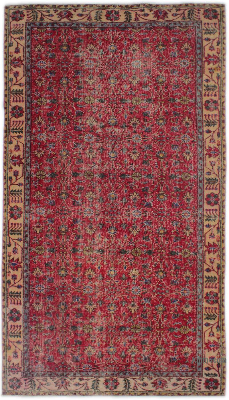 Vintage Turkish Hand-Knotted Rug - 5'  x 8' 10" (60" x 106") - K0082934