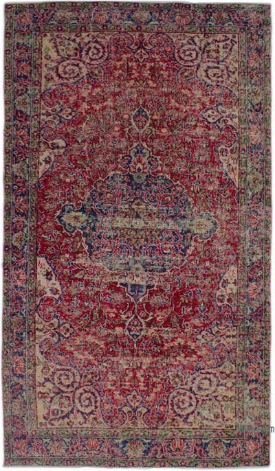 El Dokuma Vintage Halı - 158 cm x 275 cm