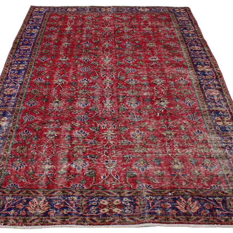 Vintage Turkish Hand-Knotted Rug - 4' 11" x 8' 8" (59" x 104") - K0082937