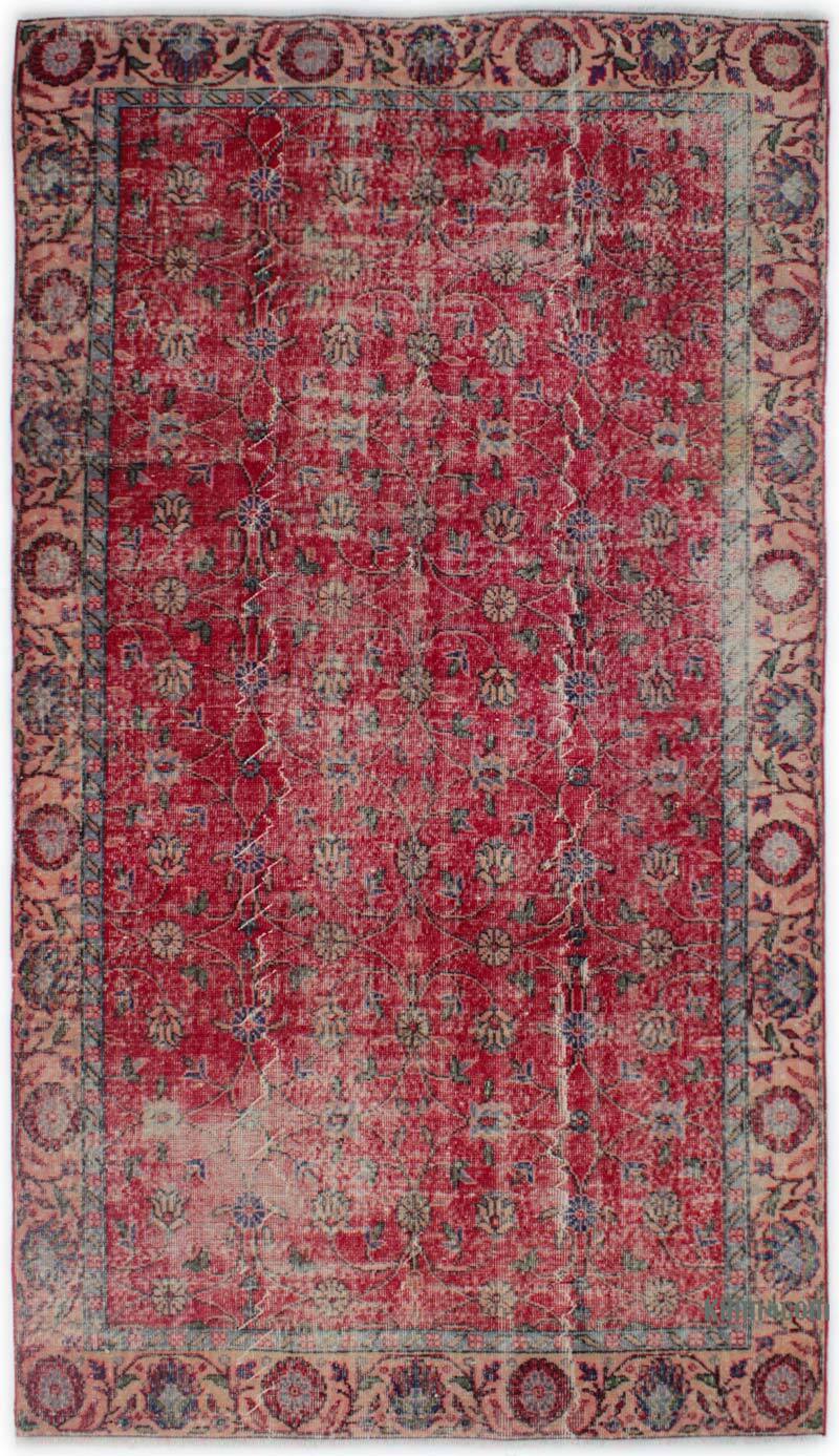 Alfombra Vintage Turca Anudada a Mano - 148 cm x 265 cm - K0082938
