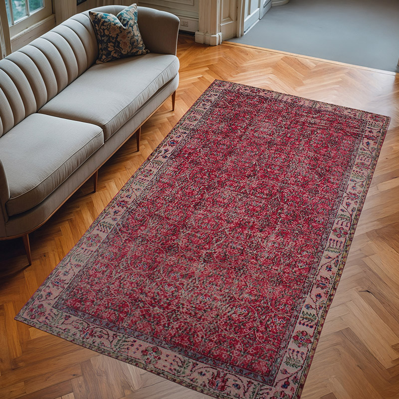 Vintage Turkish Hand-Knotted Rug - 5' 1" x 8' 10" (61" x 106") - K0082939