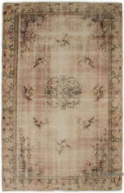 Vintage Turkish Hand-Knotted Rug - 5' 2" x 8' 2" (62" x 98")