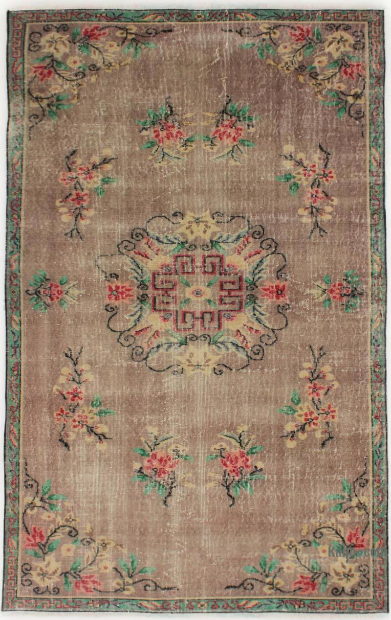 Alfombra Vintage Turca Anudada a Mano - 145 cm x 230 cm - K0082941