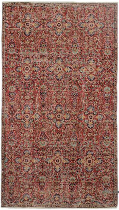 Vintage Turkish Hand-Knotted Rug - 4' 9" x 8' 7" (57" x 103")