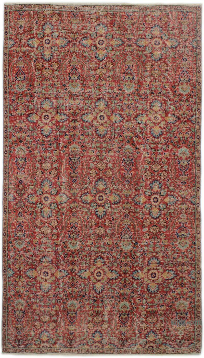 Alfombra Vintage Turca Anudada a Mano - 146 cm x 262 cm - K0082943