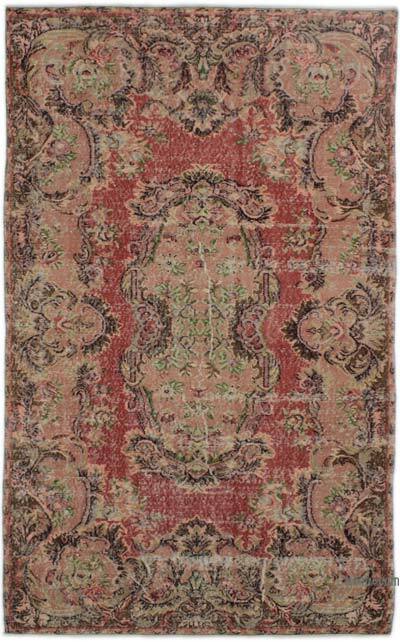 Vintage Turkish Hand-Knotted Rug - 5' 3" x 8' 7" (63" x 103")