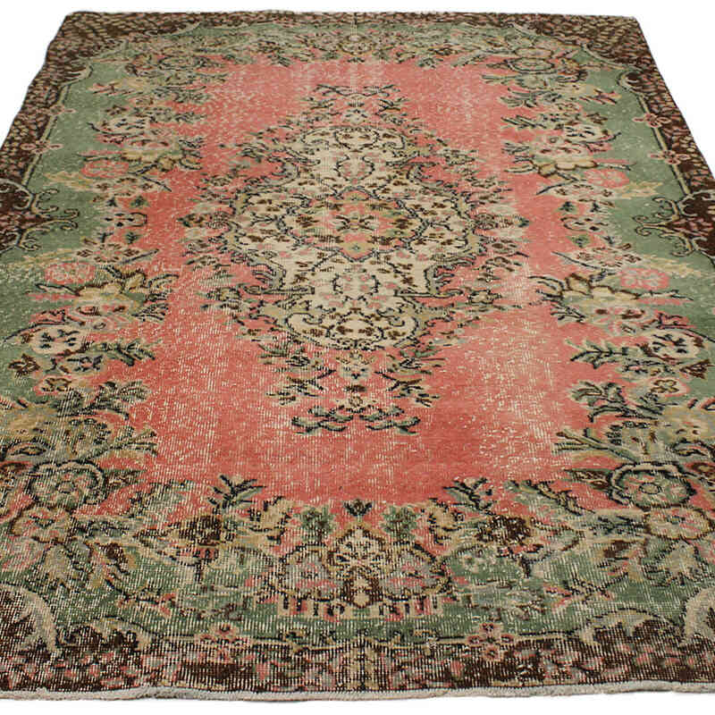 El Dokuma Vintage Halı - 165 cm x 241 cm - K0082945
