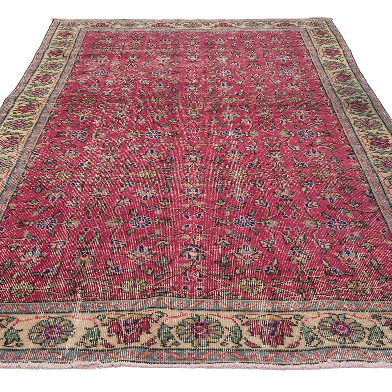 El Dokuma Vintage Halı - 154 cm x 241 cm - K0082946