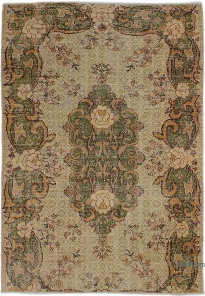 Vintage Turkish Hand-Knotted Rug - 4' 10" x 7'  (58" x 84")