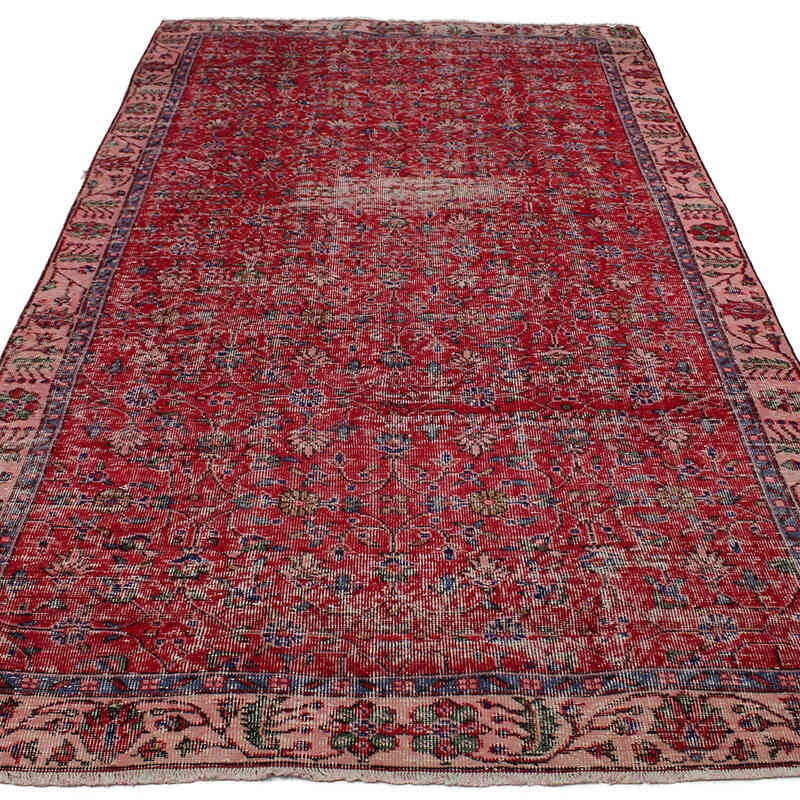 El Dokuma Vintage Halı - 160 cm x 282 cm - K0082952