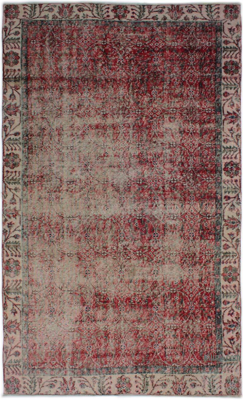 Vintage Turkish Hand-Knotted Rug - 5'  x 8' 6" (60" x 102") - K0082953