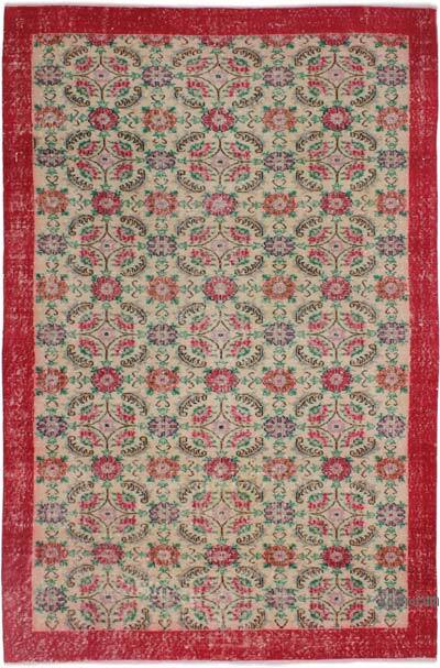 Alfombra Vintage Turca Anudada a Mano - 161 cm x 250 cm