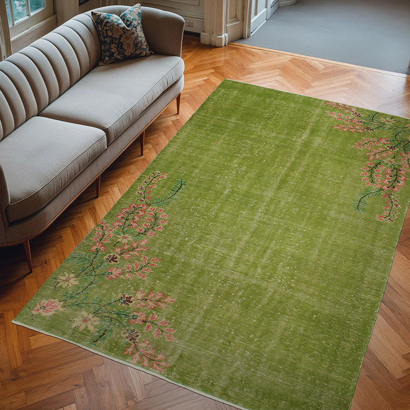 Alfombra Vintage Turca Anudada a Mano - 175 cm x 277 cm - K0082955