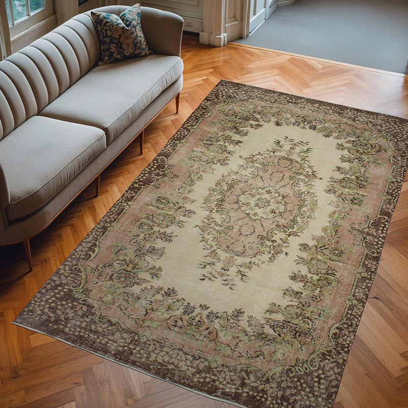 El Dokuma Vintage Halı - 168 cm x 280 cm - K0082956