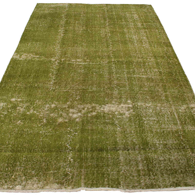 Over-dyed Vintage Hand-Knotted Turkish Rug - 5' 2" x 9' 4" (62" x 112") - K0082957