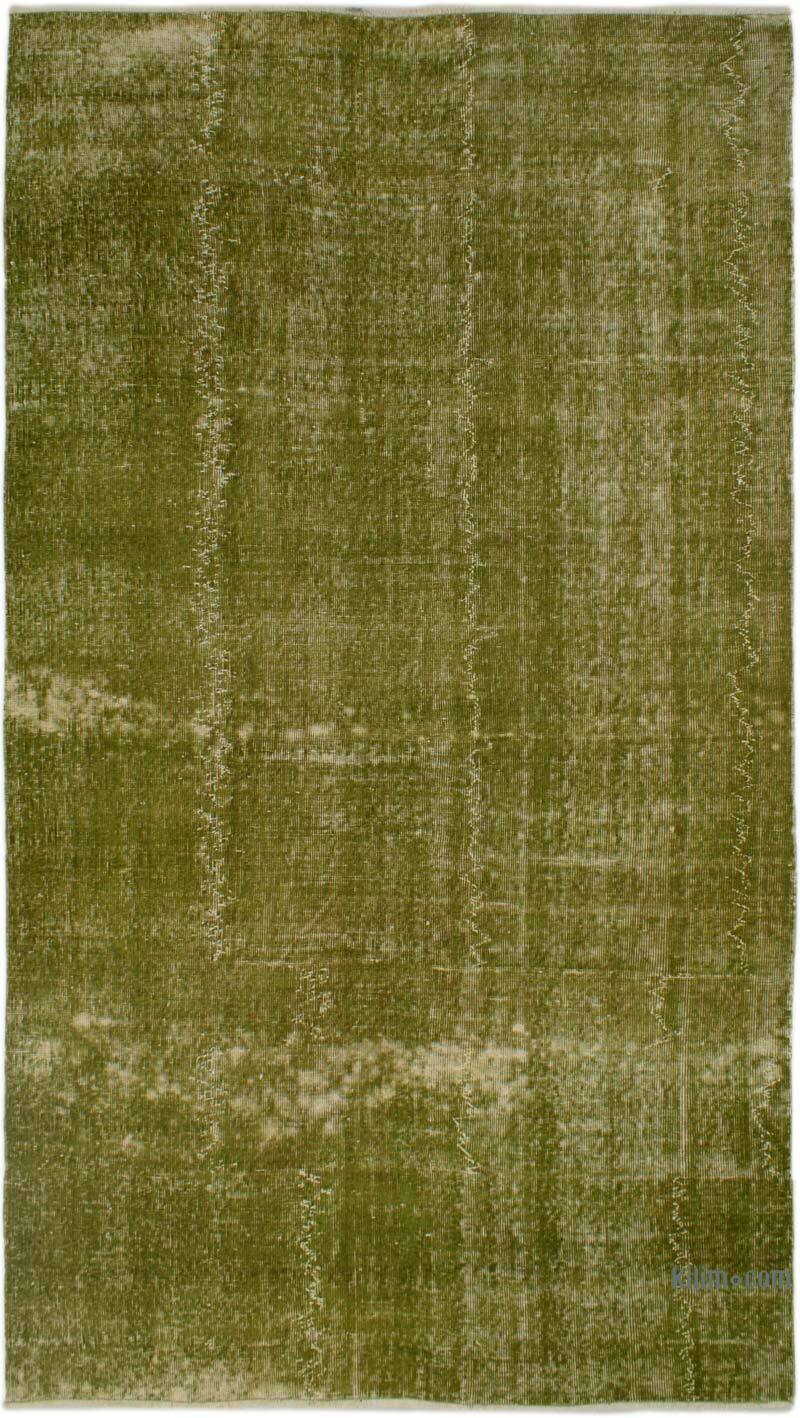 Over-dyed Vintage Hand-Knotted Turkish Rug - 5' 2" x 9' 4" (62" x 112") - K0082957