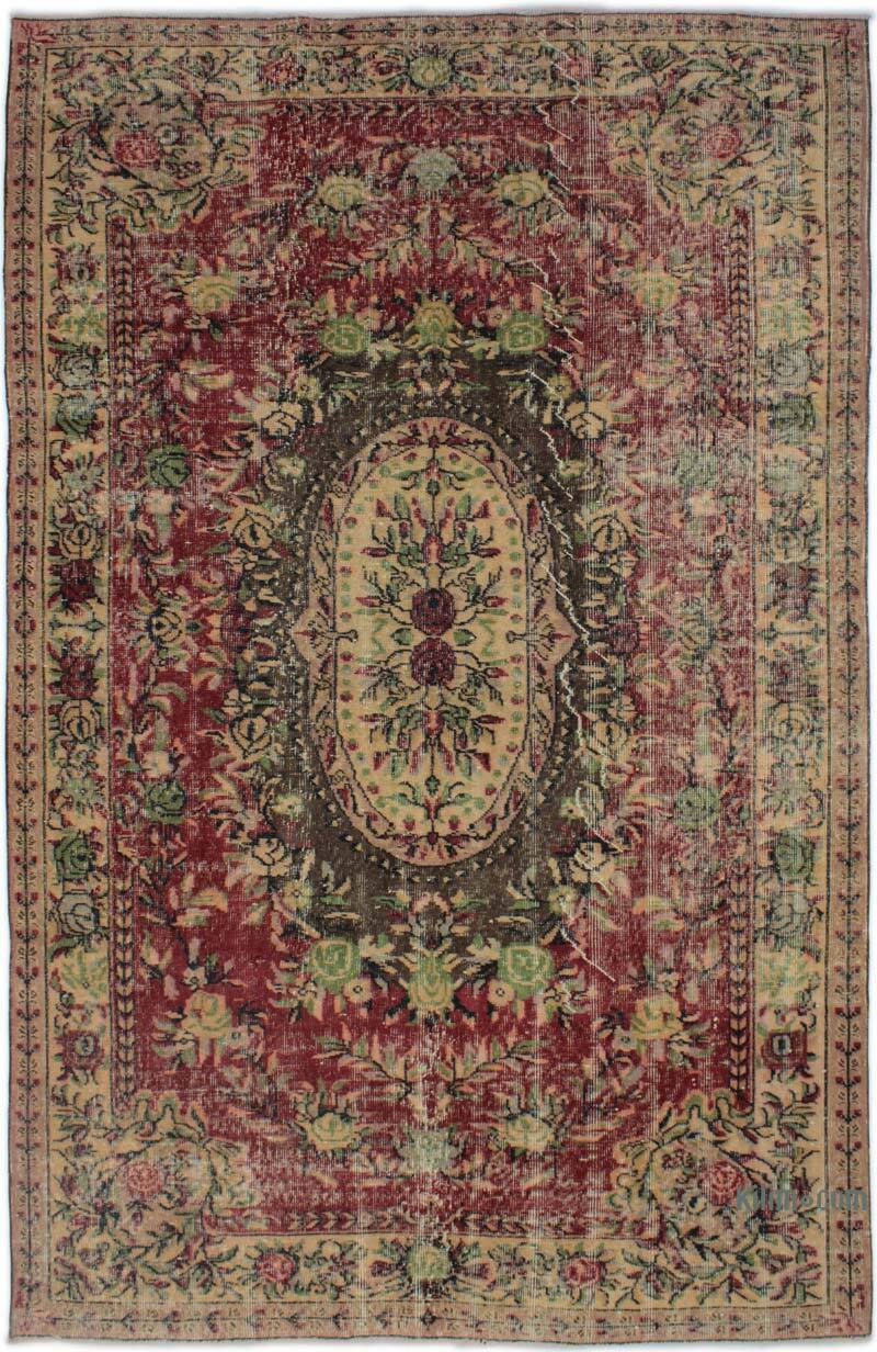 Alfombra Vintage Turca Anudada a Mano - 170 cm x 266 cm - K0082958