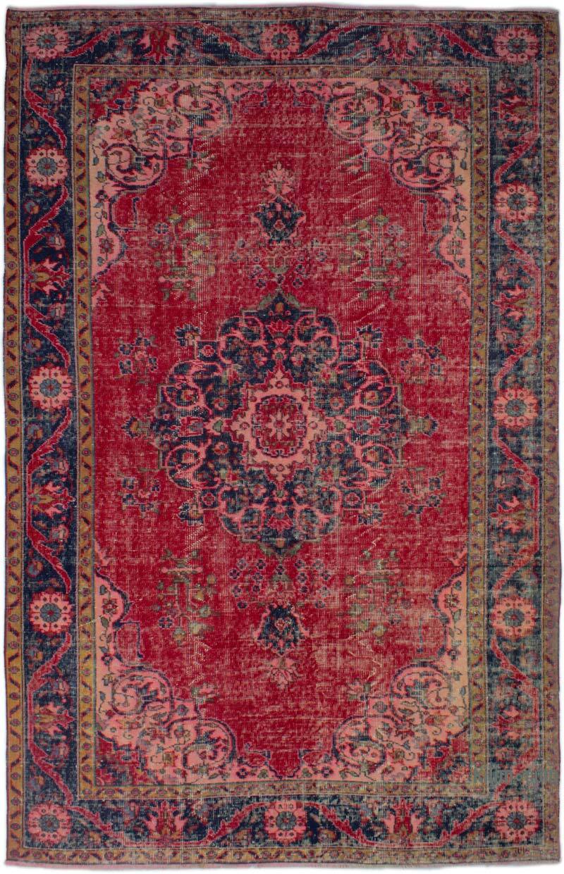 Vintage Turkish Hand-Knotted Rug - 5' 8" x 9'  (68" x 108") - K0082959
