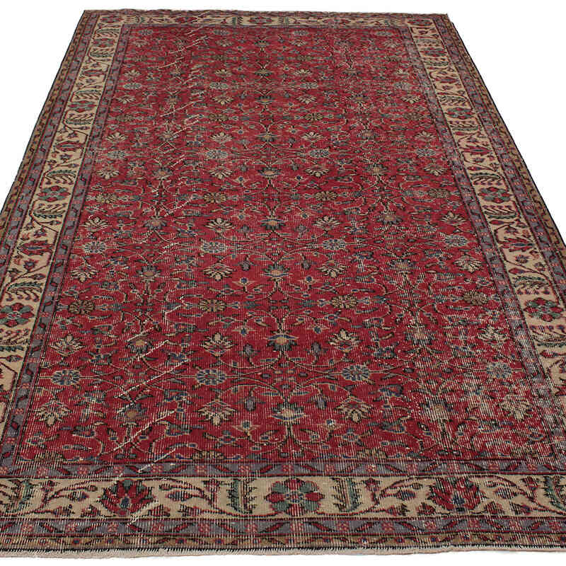 El Dokuma Vintage Halı - 160 cm x 263 cm - K0082961