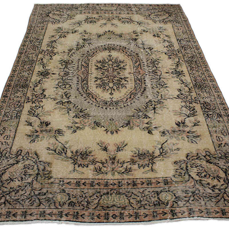 Vintage Turkish Hand-Knotted Rug - 5' 6" x 8' 8" (66" x 104") - K0082962