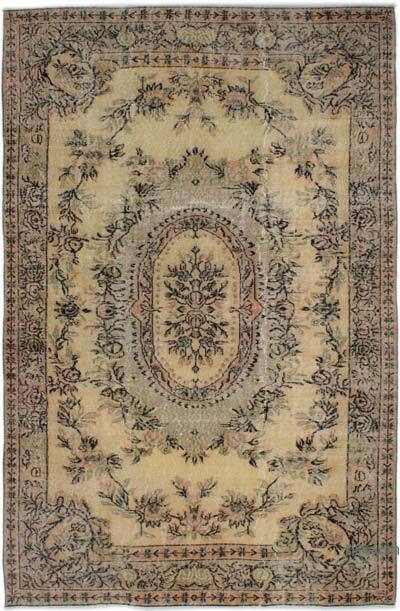 Vintage Turkish Hand-Knotted Rug - 5' 6" x 8' 8" (66" x 104")