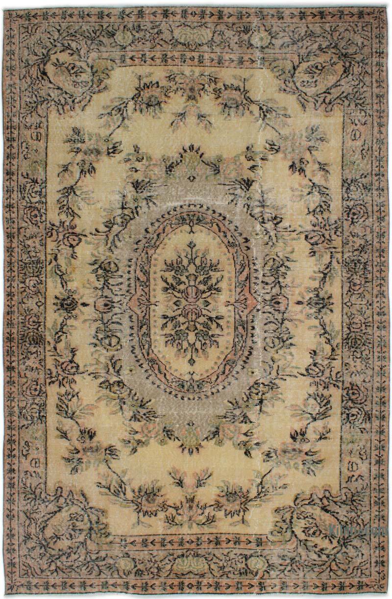 Vintage Turkish Hand-Knotted Rug - 5' 6" x 8' 8" (66" x 104") - K0082962