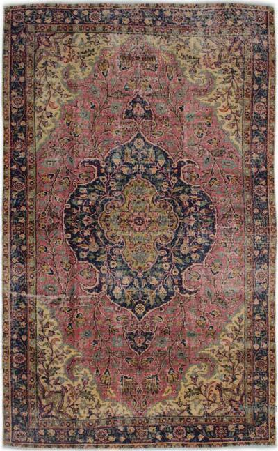Alfombra Vintage Turca Anudada a Mano - 156 cm x 255 cm