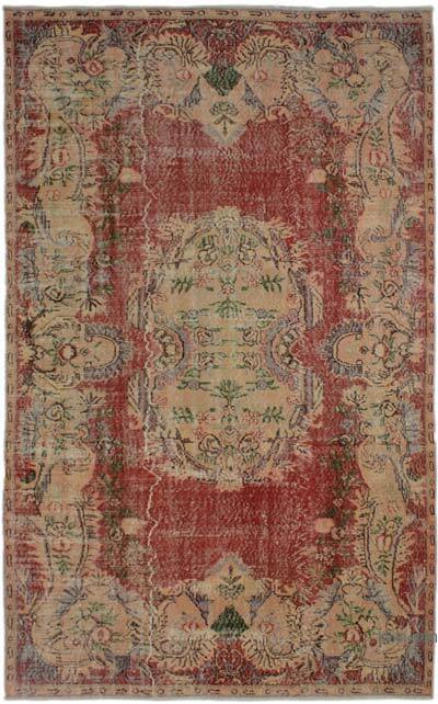 Vintage Turkish Hand-Knotted Rug - 5' 5" x 8' 9" (65" x 105")